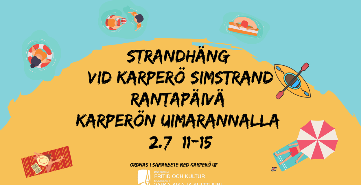 Kom med och häng med oss på stranden!